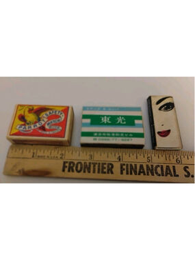 lot of 3 unusual 1980s match boxes